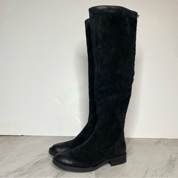 New! Born Borman Tall Black Distressed Suede Boot 5.5 - Picture 12 of 12